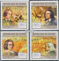 Guinea 8974-8977 (kompl. Ausgabe) Postfrisch 2011 Jahr Von Franz List (1811-1886) - Guinée (1958-...)