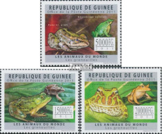 Guinea 8870-8872 (kompl. Ausgabe) Postfrisch 2011 Frösche - Guinée (1958-...)