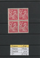 France - 654** - Bloc De 4 - 1939-44 Iris