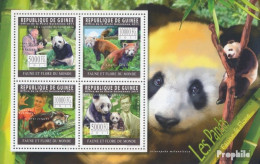 Guinea 8319-8322 Kleinbogen (kompl. Ausgabe) Postfrisch 2011 Pandas - Guinée (1958-...)