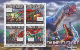 Guinea 8299-8302 Kleinbogen (kompl. Ausgabe) Postfrisch 2011 Dinosaurier - Guinée (1958-...)