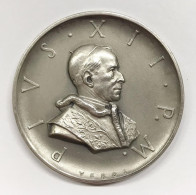 Città Del Vaticano Pio XII° 1939-1958 Eugenio Pacelli Medaglia Straordinaria 1957 Per Il 500° Anniversario Capranica - Royaux/De Noblesse