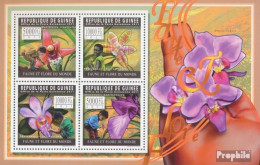 Guinea 8279-8282 Kleinbogen (kompl. Ausgabe) Postfrisch 2011 Orchideen - Guinée (1958-...)