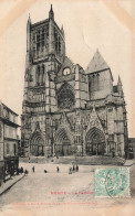 FRANCE - Meaux -  La Cathédrale - Façade Principale - Carte Postale Ancienne - Meaux