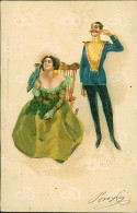 EDGAR SCHMIDTPUB. 1900s ART POSTCARD - WOMAN & SOLDIER - SERIE 7015 (5272) - Bompard, S.