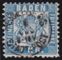 Baden     -     Michel   -  25    -    O     -    Gestempelt - Used