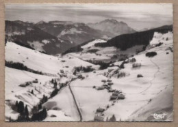 CPSM 74 - LE GRAND BORNAND - Vue Aérienne Du Chinaillon - TB Vue Générale Village Sous La Neige Avec Détails Maisons - Le Grand Bornand