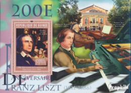 Guinea Block 1951 (kompl. Ausgabe) Postfrisch 2011 Franz Liszt - Guinée (1958-...)