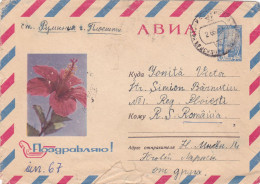 FLOWER ,COVERS STATIONERY , 1967  RUSSIA - 1960-69