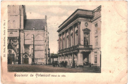 CPA Carte Postale Belgique Tirlemont  Souvenir Hôtel De Ville Début 1900 VM76468ok - Tienen