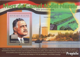 Guinea Block 1857 (kompl. Ausgabe) Postfrisch 2010 Gamal Abdel Nasser (1918-1970) - Guinée (1958-...)