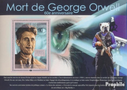 Guinea Block 1855 (kompl. Ausgabe) Postfrisch 2010 George Orwell (1903-1950) - Guinée (1958-...)