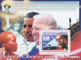 Guinea Block 1684 (kompl. Ausgabe) Postfrisch 2009 Barack Obama Tritt Sein Amt An - Guinée (1958-...)