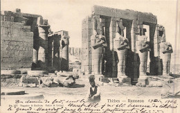 GRÈCE - Thèbes - Ramseon - Carte Postale Ancienne - Griechenland