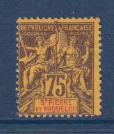 Saint Pierre Et Miquelon - YT N° 70 (*) - Neuf Sans Gomme - 1892 - Nuovi