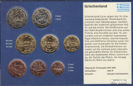 Griechenland 2010 Stgl./unzirkuliert Kursmünzensatz Stgl./unzirkuliert 2010 EURO-Nachauflage - Grèce