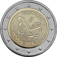 Estonia 2 Euro Conmemorativa Pueblos Ugrofineses 2021 Km 97 Sc Unc - Estonie