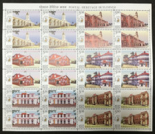 India 2010 Postal Heritage Buildings Different Block Of 4 MINT SHEETLET Good Condition (SL-85) - Neufs