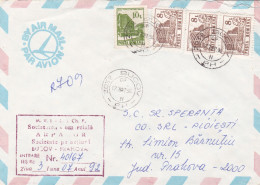 COVERS NICE FRANKING , 1992 ROMANIA - Brieven En Documenten