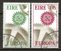 IRLANDE: Obl., N° YT 191 Et 192, Europa, TB - Used Stamps