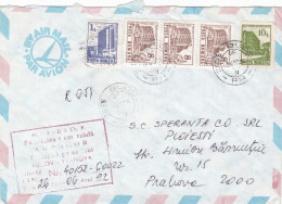 COVERS NICE FRANKING , 1992 ROMANIA - Briefe U. Dokumente