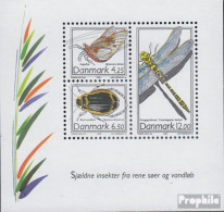 Dänemark Block21 (kompl.Ausg.) Postfrisch 2003 Insekten - Nuevos