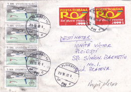 COVERS NICE FRANKING , 2002 ROMANIA - Briefe U. Dokumente