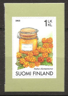 Finlande Finland 2005 N° 1725 ** Flore, Baies, Mûres Des Marais, Pot De Confiture, Plaquebière, Rubus Chamaemorus, Fruit - Unused Stamps