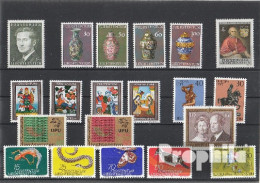 Liechtenstein 1974 Postfrisch Kompletter Jahrgang In Sauberer Erhaltung - Annate Complete