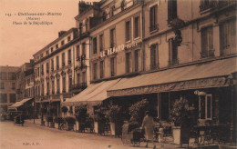 Châlons Sur Marne * Hôtel LE RENARD Café , Place De La République * Landau Pousette Pram Kinderwagen - Châlons-sur-Marne