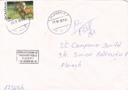 CIRCULATE GOLF ENVELOPES ON THE GRASS COVERS NICE FRANKING , 2002 ROMANIA - Lettres & Documents