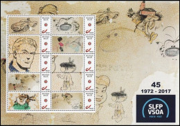 DUOSTAMP/MYSTAMP** - SLFP / VSOA - Syndicat 45ans / 45jaar - Fresque Faite Par Les Dessinateurs - BD 1972-2017 - 2/2 RRR - Philabédés (cómics)