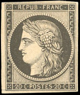 ** 3 -- 20c. Noir S/jaune. TB. - 1849-1850 Ceres