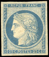 * 4 -- 25c. Bleu. SUP. - 1849-1850 Cérès