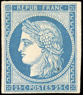 * 4d -- 25c. Bleu. Réimpression. SUP. - 1849-1850 Cérès