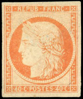 * 5g -- 40c. Orange. Réimpression. B. - 1849-1850 Ceres