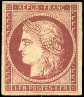 * 6b -- 1F. Carmin Foncé. Belle Nuance. TB. - 1849-1850 Ceres