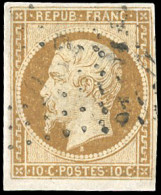 Obl. 9a -- 10c. Bistre-brun. Obl. SUP. - 1852 Louis-Napoleon