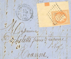 Obl. 16 -- 40c. Orange, CdeF Avec Carré De Repère, Obl. S/lettre Frappée Du CàD D'AIX EN PROVENCE Du 15 Février 1861 à D - 1853-1860 Napoléon III.