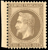 * 30 -- 30c. Brun. BdeF. SUP. - 1863-1870 Napoléon III Lauré