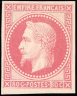 * 32b -- 80c. Rose. Rothschild. Impression Fine. Grandes Marges. SUP. - 1863-1870 Napoleon III With Laurels