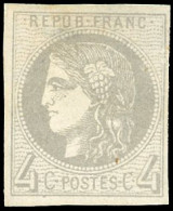 * 41Bd -- 4c. Gris Foncé. Report 2. B. - 1870 Bordeaux Printing