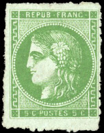 * 42B -- 5c. Vert. Report 2. TB. - 1870 Bordeaux Printing