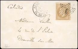 Obl. 28B -- L'ARMAND BARBES. 10c. Lauré Obl. étoile 3 S/carte Frappée Du CàD De PARIS - PL. DE LA MADELEINE Du 30 Septem - War 1870