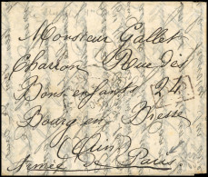 Obl. 29 -- L'ARMAND BARBES. Lettre Obl. Du Cachet Encadré "P.P." Frappée Du CàD De PARIS - LA CHAPELLE ST-DENIS Du 5 Oct - Krieg 1870