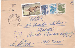 HISTORICAL ANIMALS  COVERS NICE FRANKING , 1994  ROMANIA - Covers & Documents