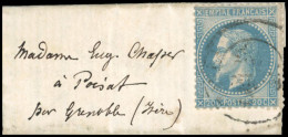 Obl. 29 -- Pli Confié Du VICTOR HUGO. 20c. Lauré Obl. S/lettre Manuscrite Du 18 Octobre 1870 Frappée Du CàD De PARIS à L - Oorlog 1870