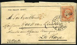 Obl. 31 -- LE FERDINANT FLOCON. 40c. Lauré S/formule Imprimée Frappée Du CàD De PARIS Du 3 Novembre 1870 à Destination D - Krieg 1870