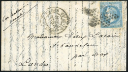 Obl. 29 -- LE FERDINAND FLOCON. 20c. Lauré Obl. étoile S/lettre Frappée Du CàD De PARIS - R. ST-DOMque ST-GN 56 Du 3 Nov - Guerra De 1870