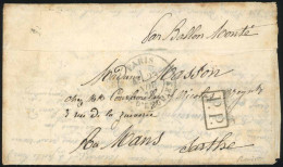 Obl. LA VILLE D'ORLEANS. Lettre Manuscrite De PARIS Frappée Du Cachet ''P.P.'' Et Du CàD De PARIS - R. D'ENGHIEN Du 23 N - Guerre De 1870